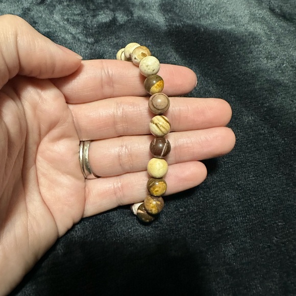 Natural Stone Beaded Bracelet - Multicolor - Picture 3 of 3